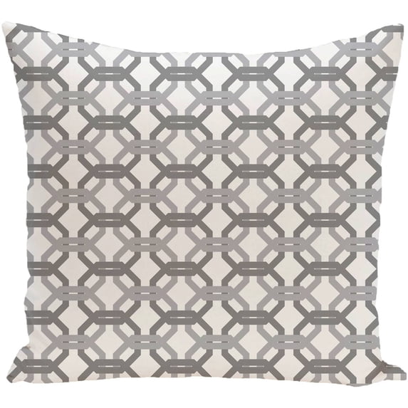 Simply Daisy 16" x 16" We're All Connected Geometric Print Pillow