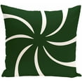 thumbnail image 1 of Simply Daisy 16" x 16" Whirl of the Season Decorative Holiday Geometric Print Pillow, Green, 1 of 1