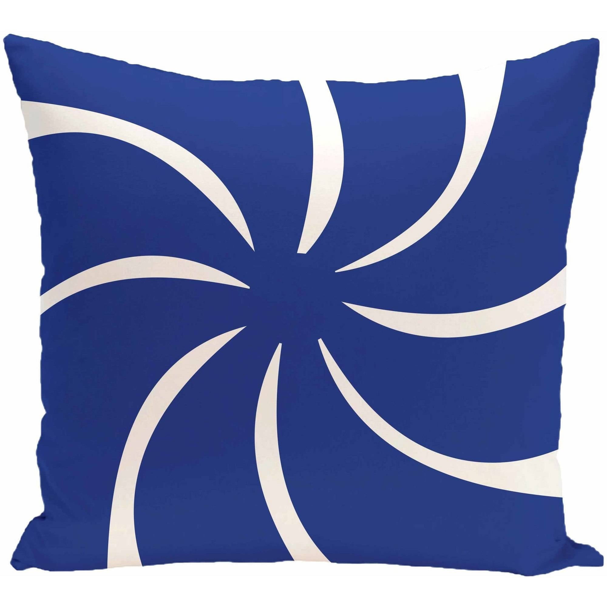 Simply Daisy 16" x 16" Whirl of the Season Decorative Holiday Geometric Print Pillow