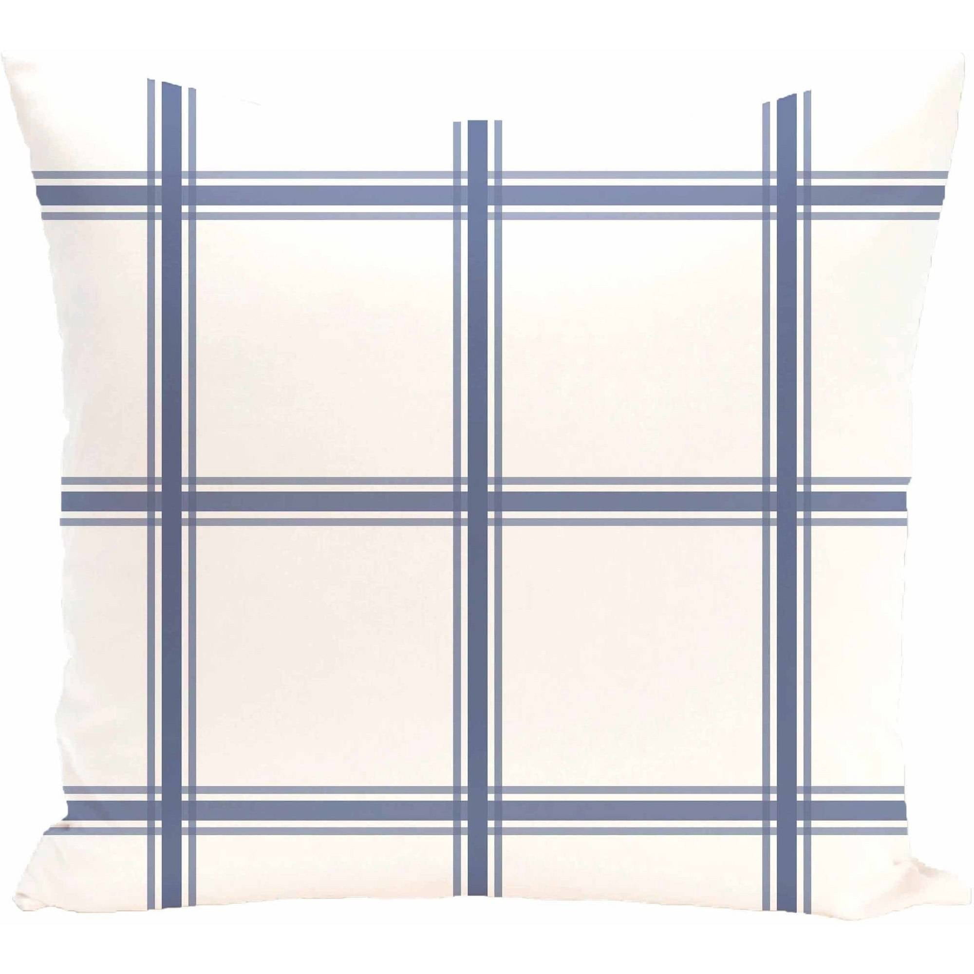 Simply Daisy 16" x 16" Windowpane Plaid Geometric Print Pillow