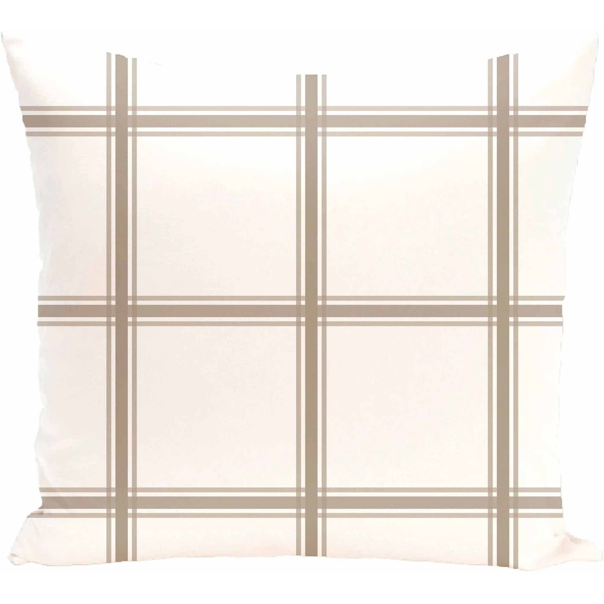 Simply Daisy 16" x 16" Windowpane Plaid Geometric Print Pillow
