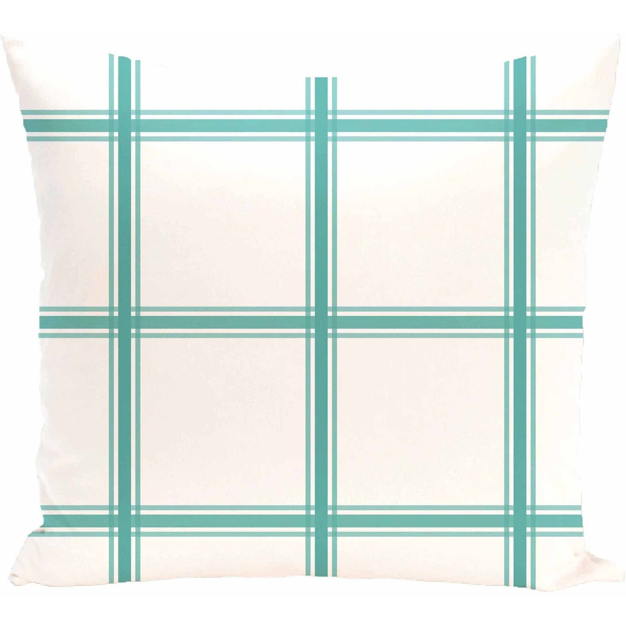 Simply Daisy 16" x 16" Windowpane Plaid Geometric Print Pillow