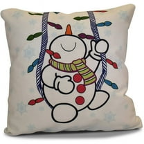 Simply Daisy 16" x 16" Winter Whimsy Geometric Print Pillow