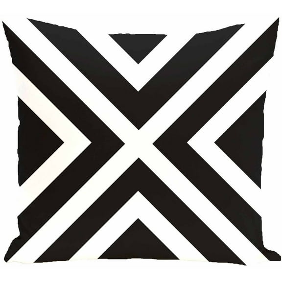 Simply Daisy 16" x 16" X Marks the Spot Stripes Print Pillow