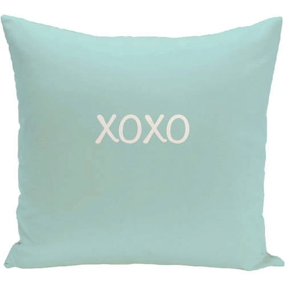 Simply Daisy 16" x 16" XOXO Word Print Pillow