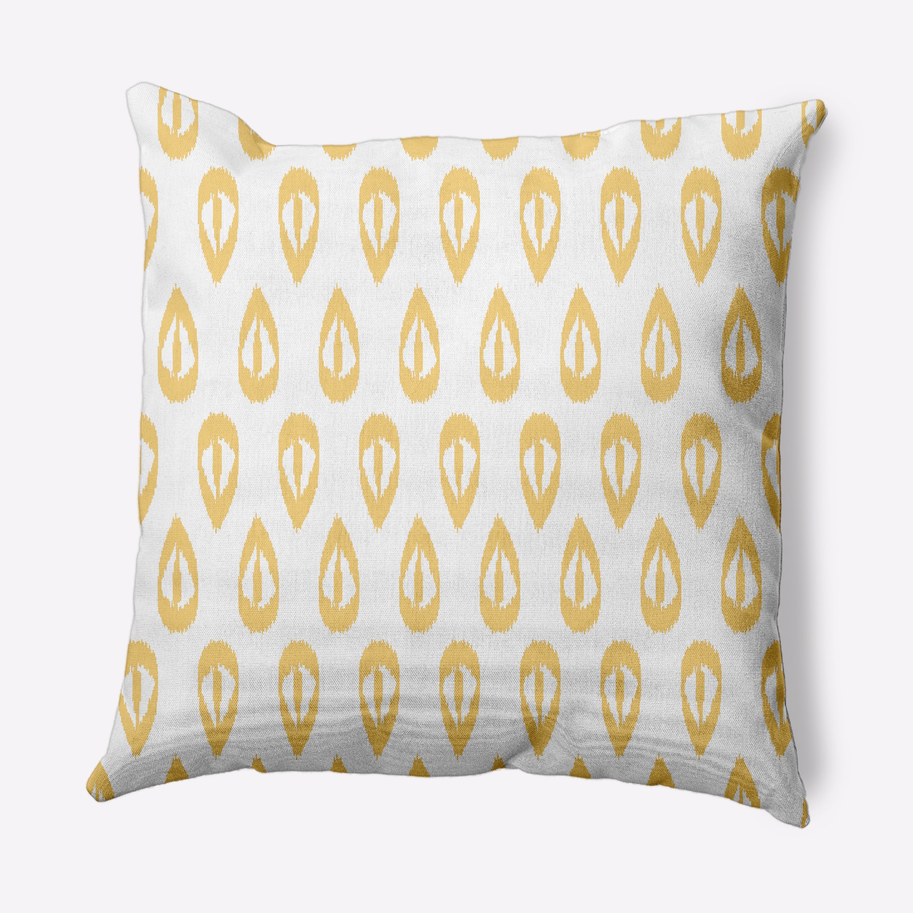 Simply Daisy 16" x 16" Yellow Polyester Throw Pillow
