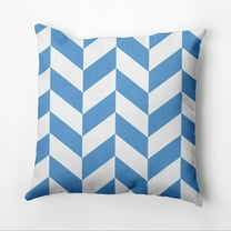 Simply Daisy 16" x 16" Zigzag Jag Geometric Outdoor Pillow, Blue (1 count)