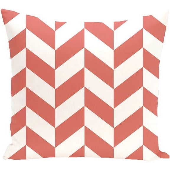 Simply Daisy 16" x 16" Zigzag Jag Geometric Print Outdoor Pillow
