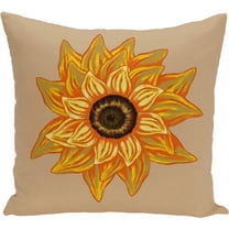Simply Daisy 16" x 16" el girasol feliz Flower Print Pillow