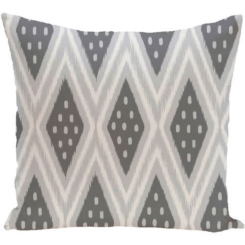 Simply Daisy 16" x 16" ikat diamond dot Geometric Print Outdoor Pillow
