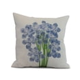 thumbnail image 1 of Simply Daisy, 16 x 16inch, Florpalida, Floral Print Pillow, Blue, 1 of 2