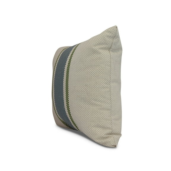 Simply Daisy, 16 x 16inch,Grain Sack Decorative Pillow,Navy Blue