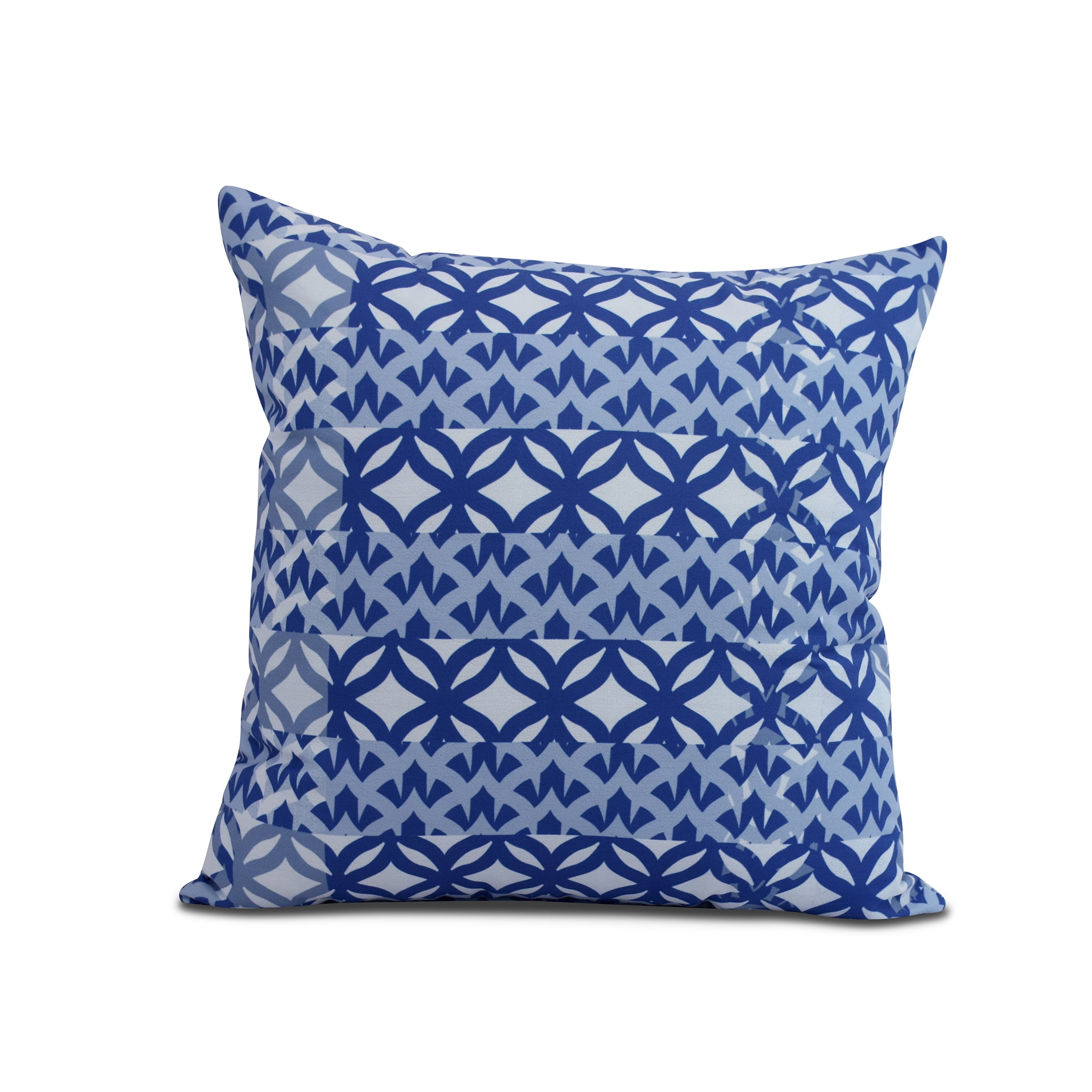 Simply Daisy, 16 x 16inch, Greeko Simple, Geometric Print Pillow, Royal Blue