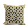 thumbnail image 1 of Simply Daisy, 16 x 16inch, Nautical Geo Square, Geometric Print Pillow, Yellow, 1 of 2