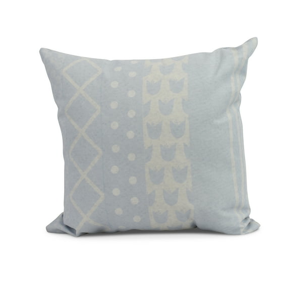 Simply Daisy, 16 x 16inch,Pattern Stripe Decorative Pillow,Light Blue