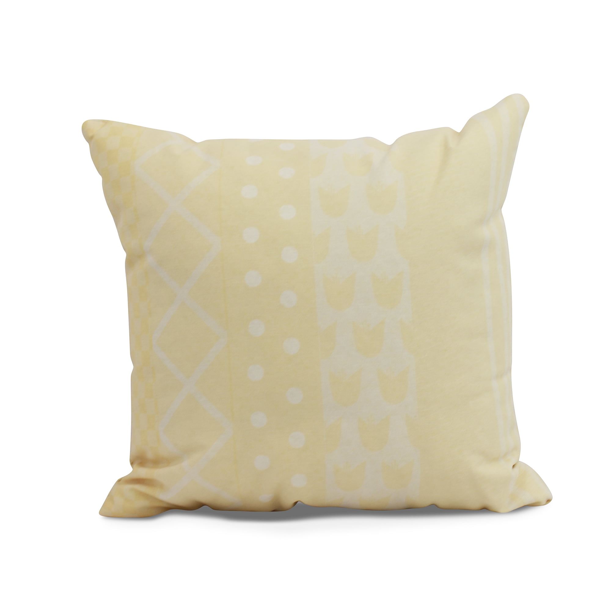 Simply Daisy, 16 x 16inch,Pattern Stripe Decorative Pillow,Yellow