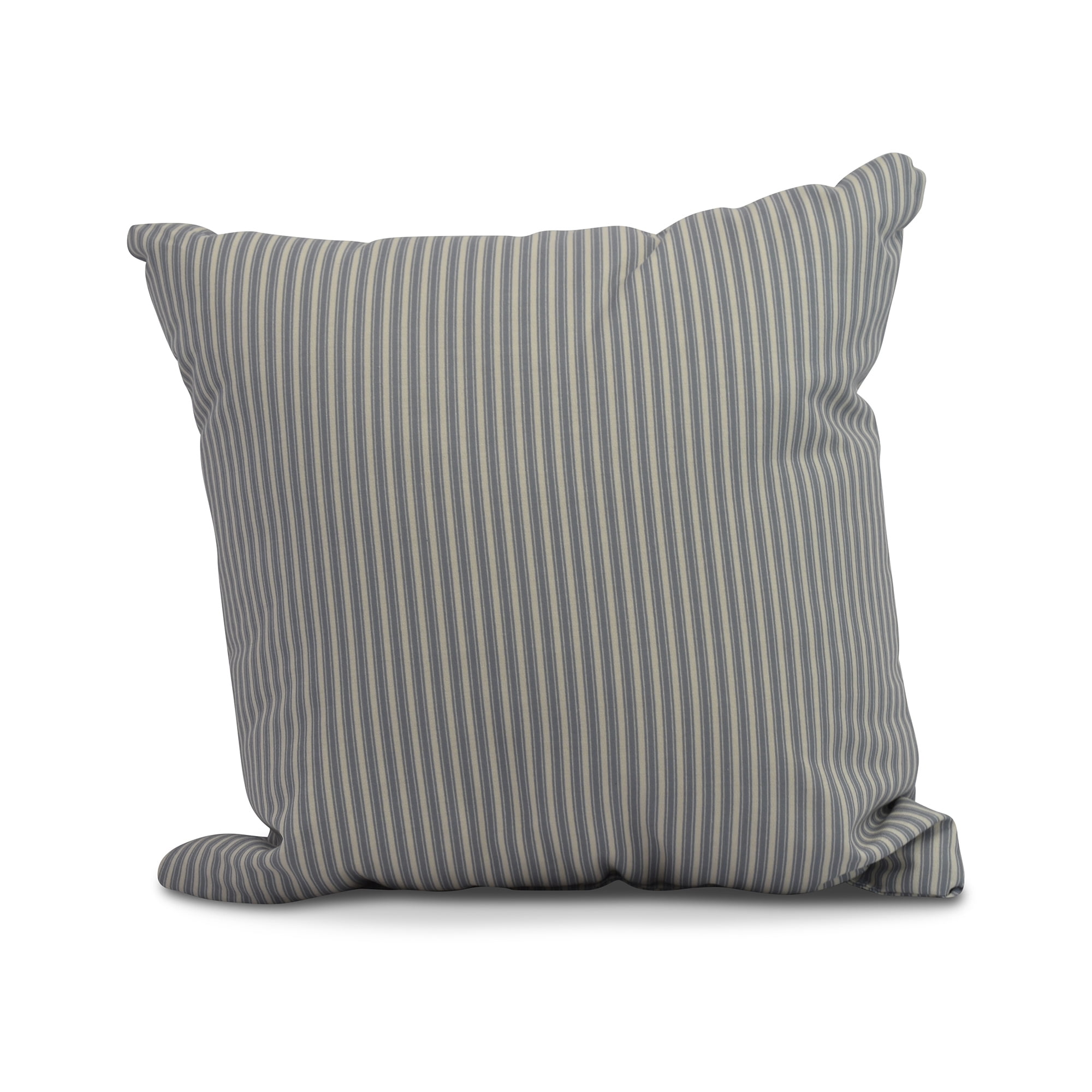 Simply Daisy, 16 x 16inch,Ticking Stripe Decorative Pillow,Navy Blue