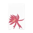 thumbnail image 1 of Simply Daisy, 16 x 25 Inch, Hojaver, Floral Print Kitchen Towel, Red, 1 of 2