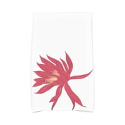 Simply Daisy, 16 x 25 Inch, Hojaver, Floral Print Kitchen Towel, Red