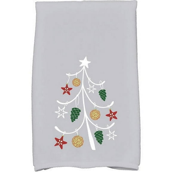 Simply Daisy 16" x 25" Pinecone Tree Geometric Print Hand Towel