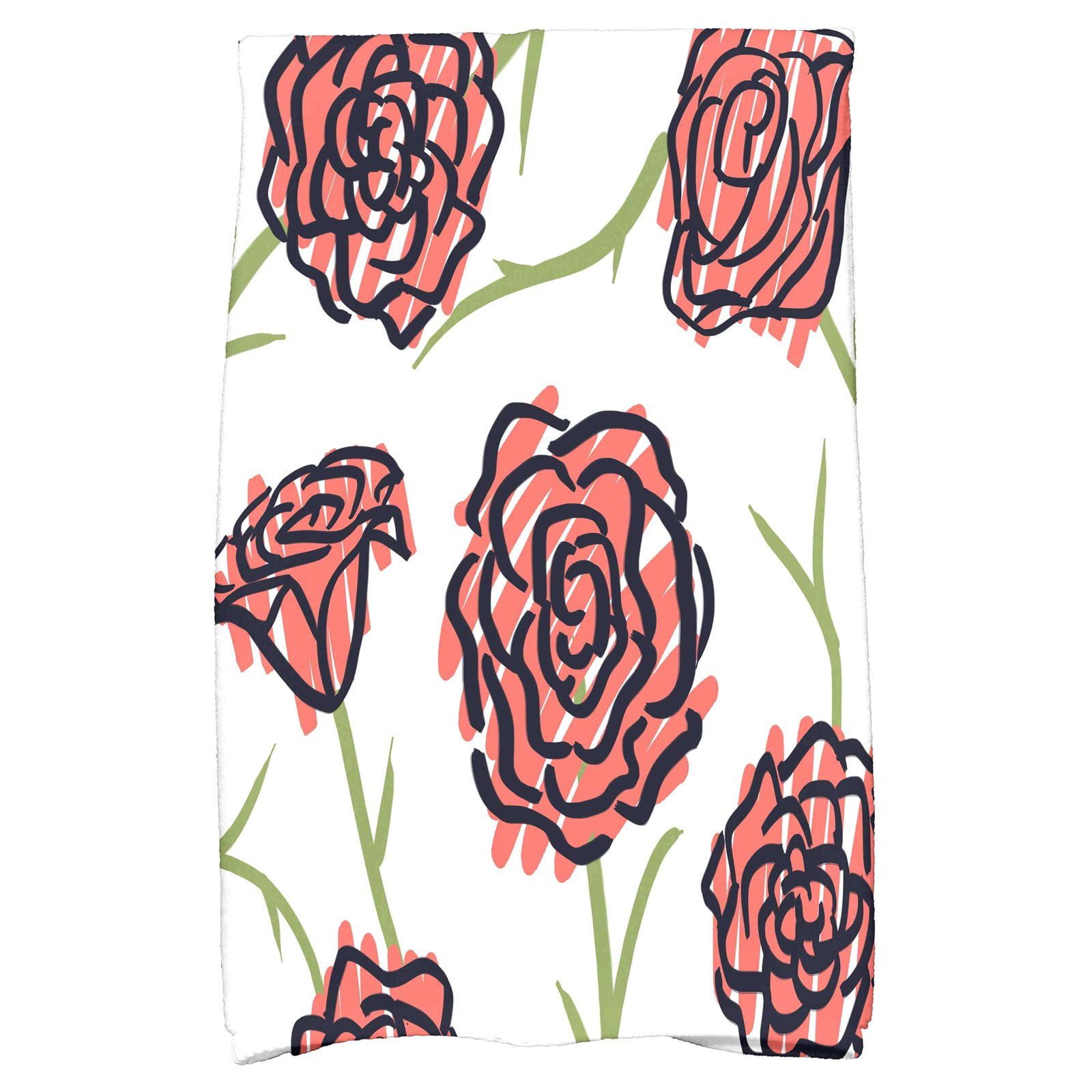 Simply Daisy 16" x 25" Spring Floral 2 Floral Print Hand Towel