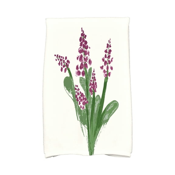 Simply Daisy, 16 x 25 inch, Bluebell Kitchen Towel, Purple