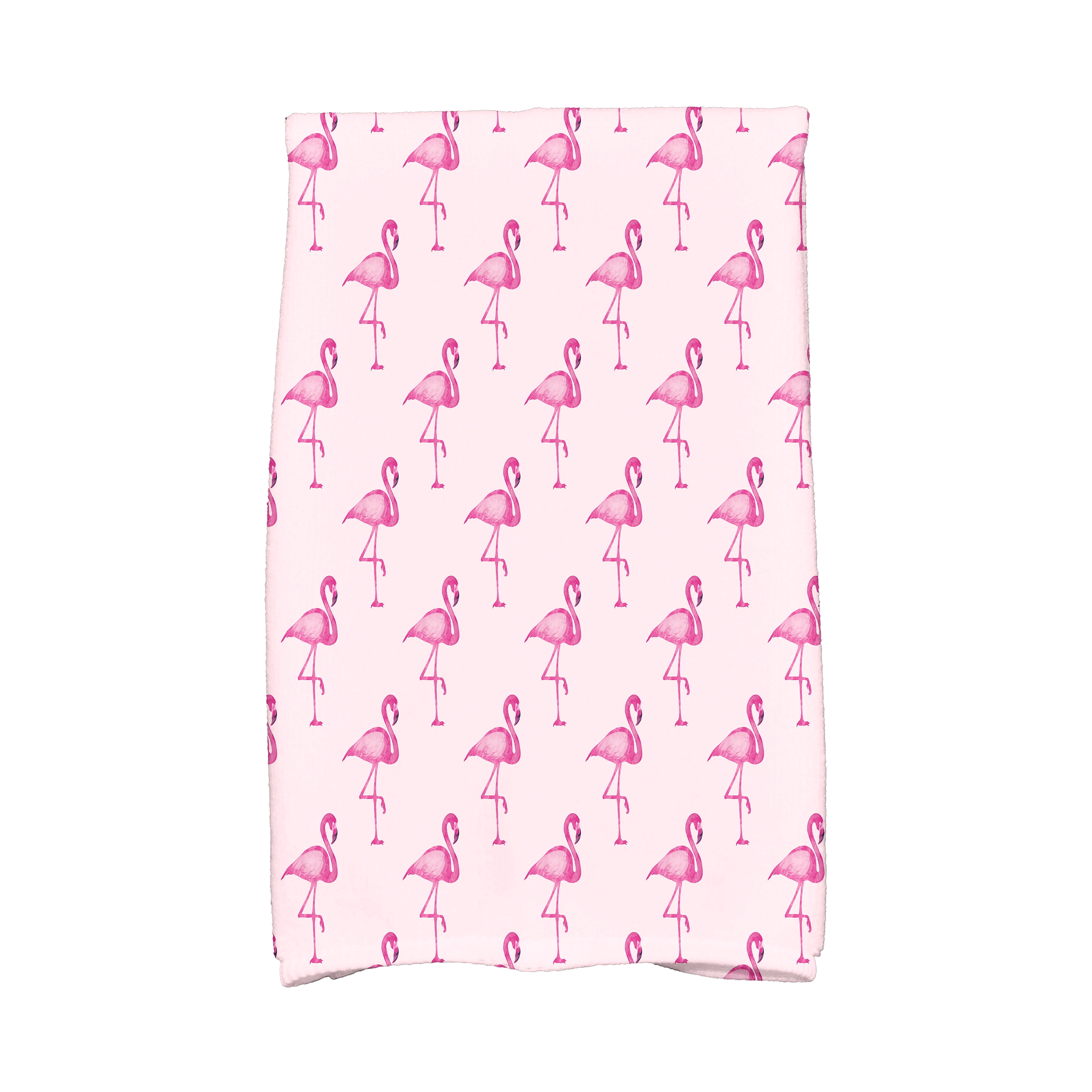 Simply Daisy, 16 x 25 inch, Flamingo Fanfare Multi, Animal Print Kitchen Towel, Pink