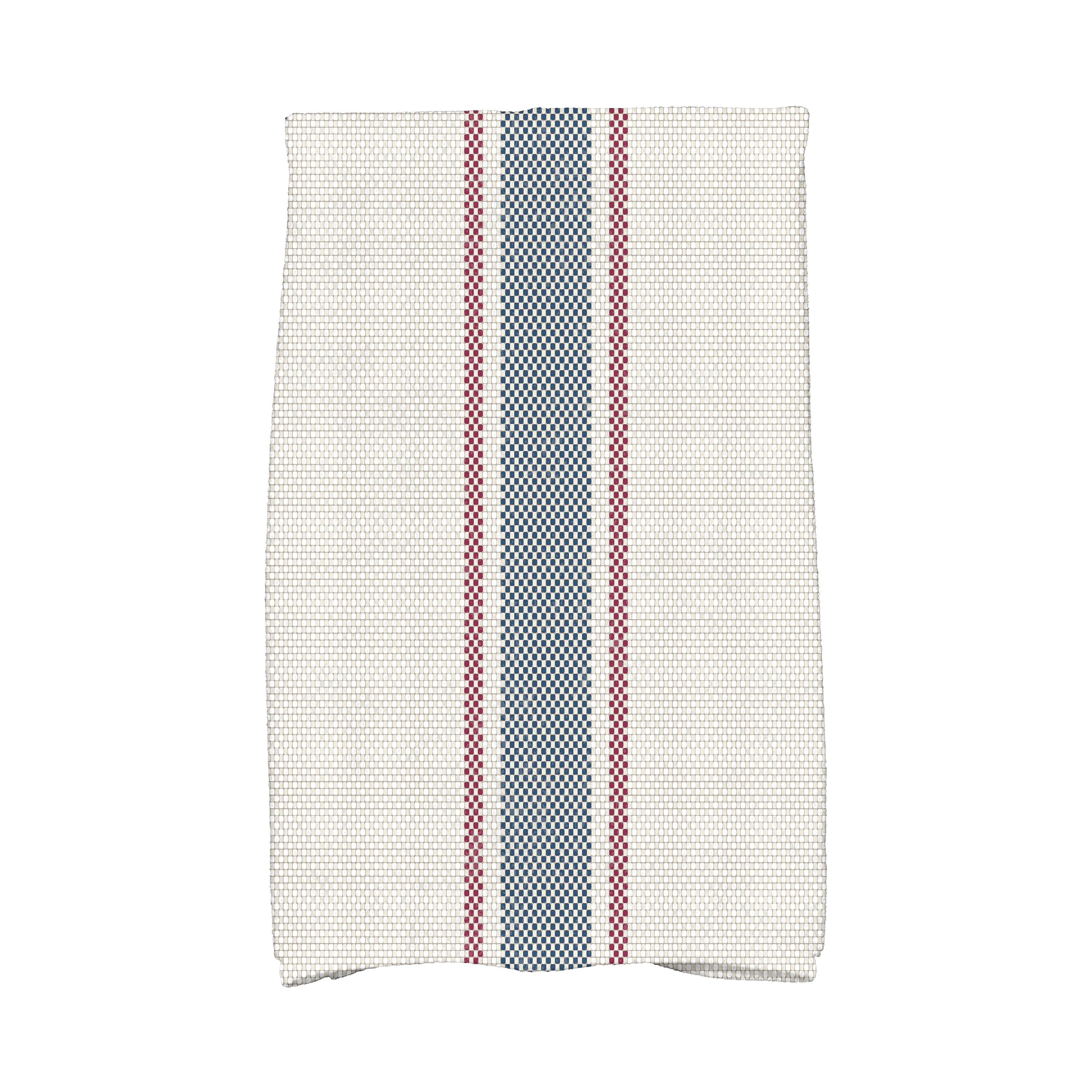 Simply Daisy, 16 x 25 inch, Grain Sack Kitchen Towel, Rust