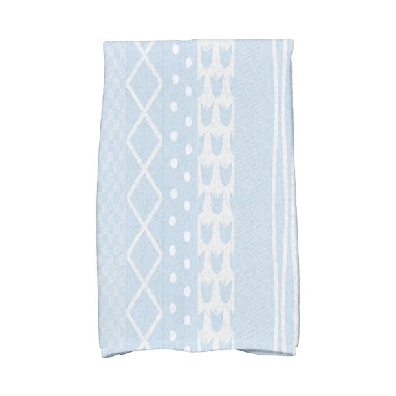 Simply Daisy, 16 x 25 inch, Pattern Stripe Kitchen Towel, Light Blue