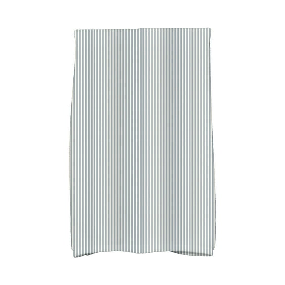 Simply Daisy, 16 x 25 inch, Ticking Stripe Kitchen Towel, Navy Blue