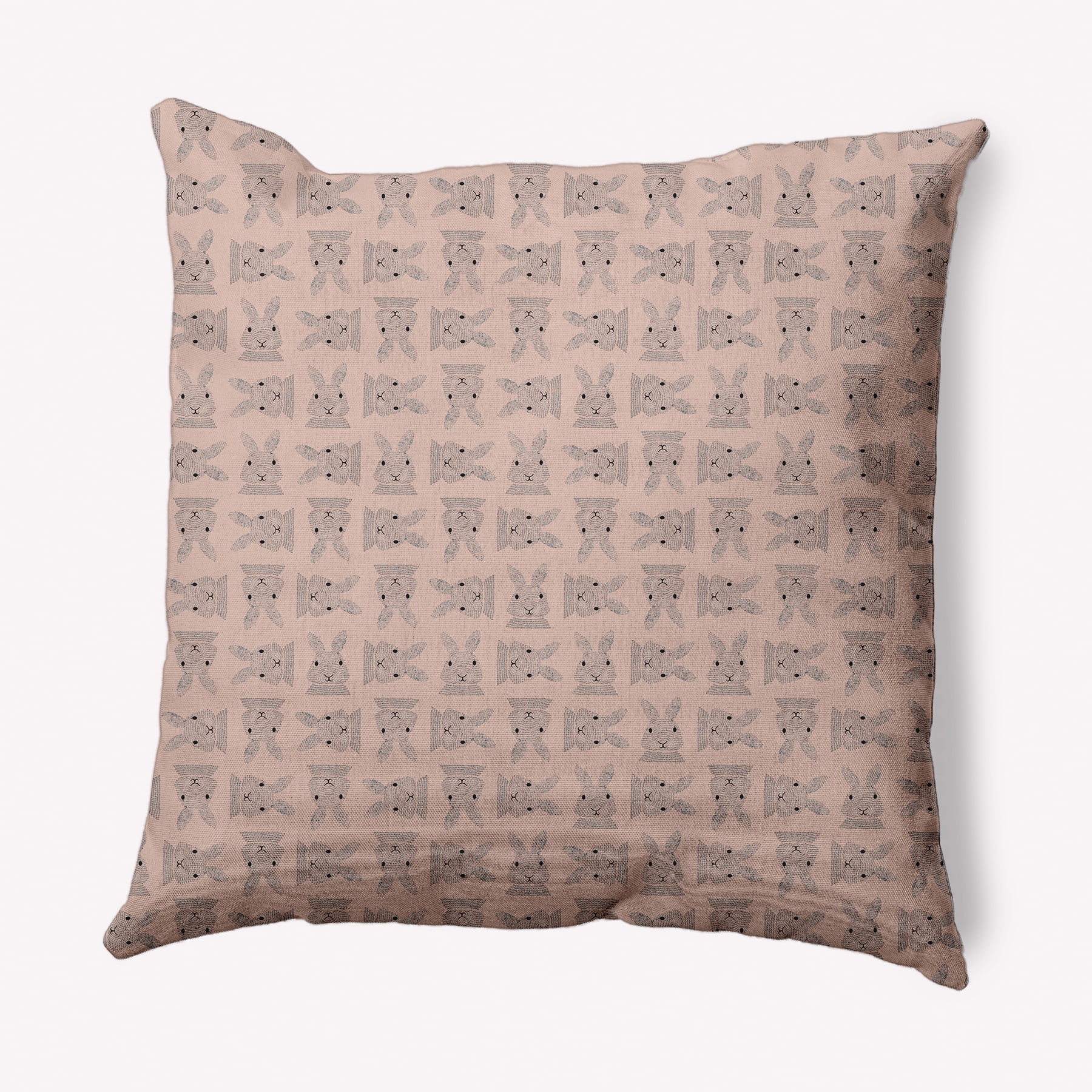 Simply Daisy 18 in x 18 in Animal Print Easter Polyester Throw Pillow
