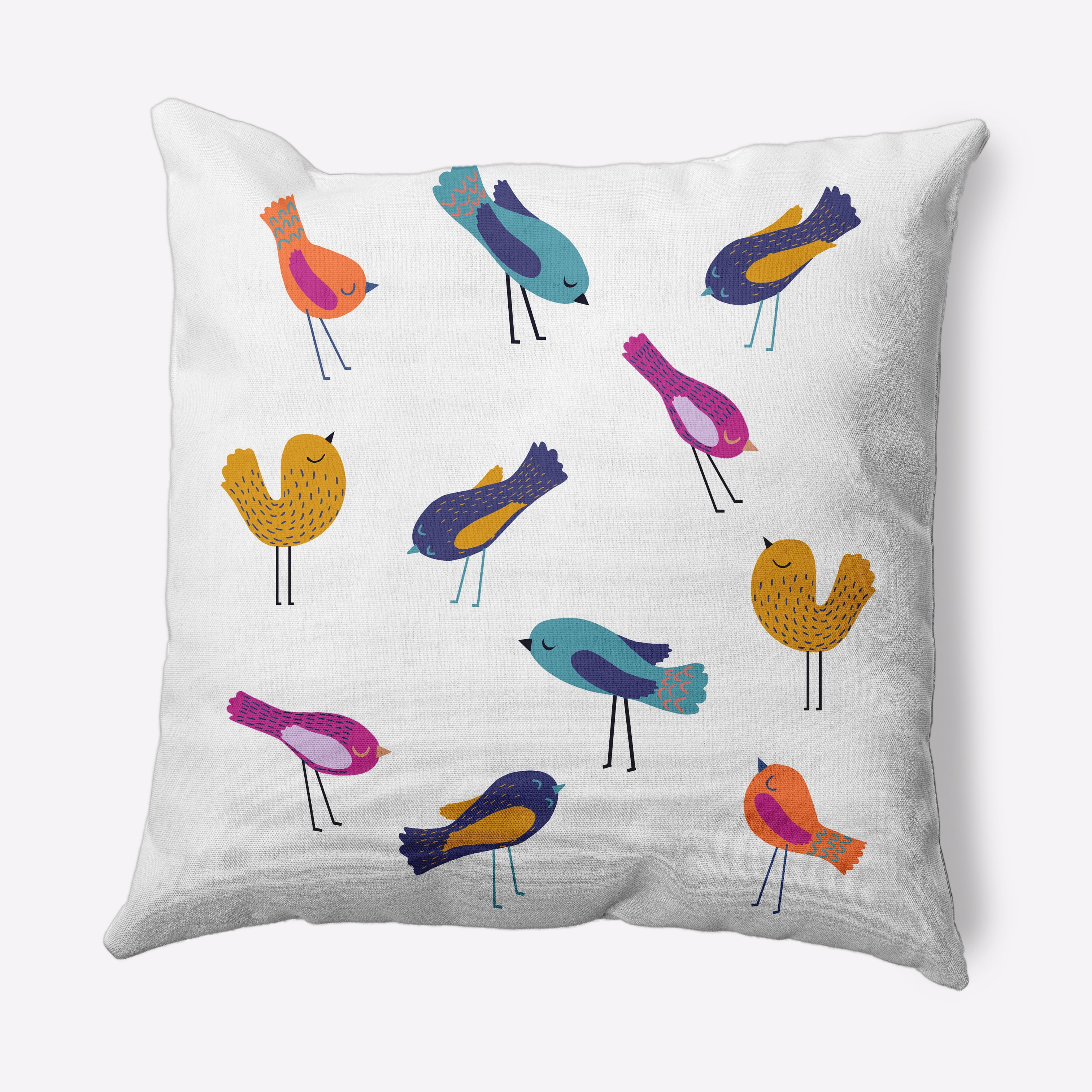 18" x 18" Simply Daisy Tweets Decorative Throw Pillow