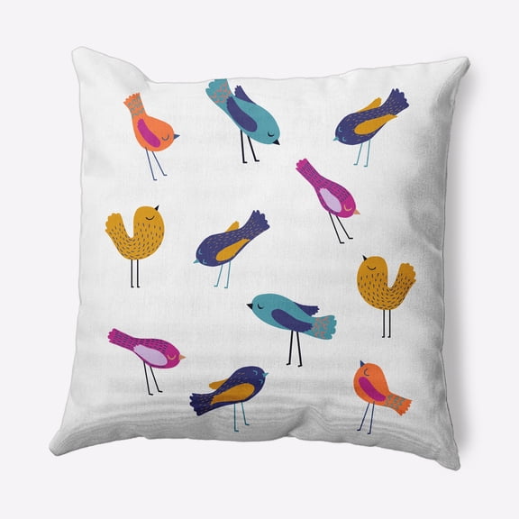 18" x 18" Simply Daisy Tweets Decorative Throw Pillow