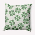 thumbnail image 1 of Simply Daisy 18 in x 18 in Modern and Contemporary Green Floral Polyester Throw Pillow, 1 of 4
