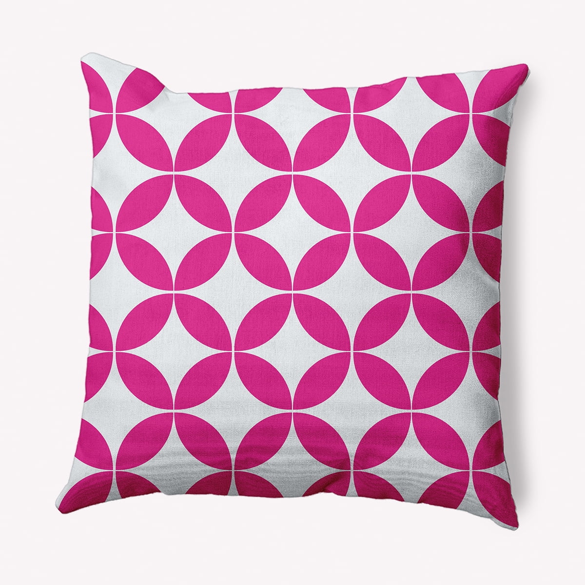 Simply Daisy 18 in x 18 in Scandinavian Pink Polyester Throw Pillow