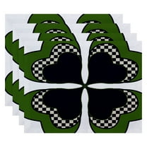 Simply Daisy 18" x 14" 4 Leaf Clover Holiday Floral Print Placemat, Set of 4