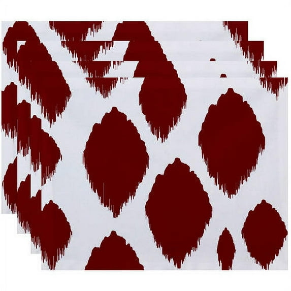 Simply Daisy 18" x 14" Abstract Decorative Placemats, Set of 4