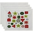 thumbnail image 1 of Simply Daisy 18" x 14" Advent Calendar Geometric Print Placemat, 1 of 2