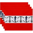 thumbnail image 1 of Simply Daisy 18" x 14" Anchor Stripe Stripe Print Placemat, 1 of 1