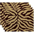 thumbnail image 1 of Simply Daisy 18" x 14" Animal Stripe Geometric Print Placemat, 1 of 6