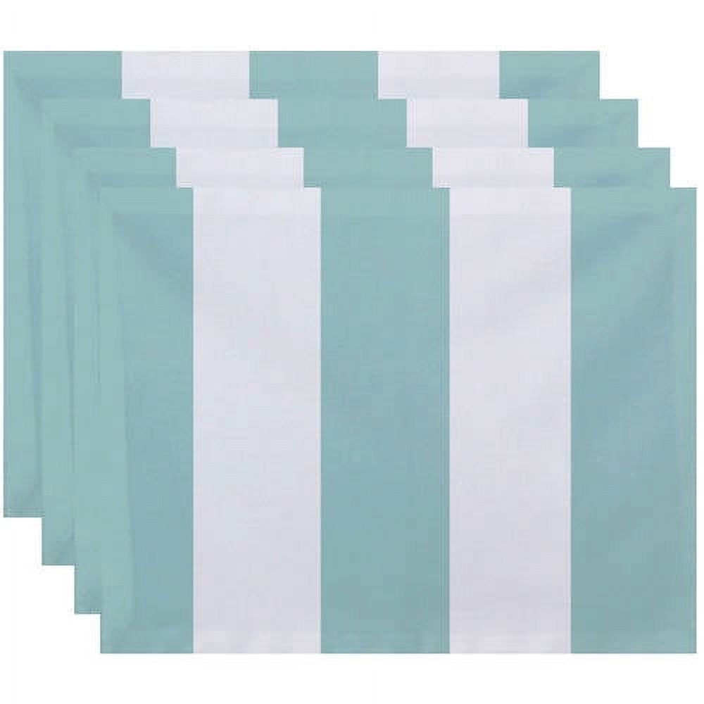 Simply Daisy 18" x 14" Awning Stripe Stripe Print Placemats, Set of 4
