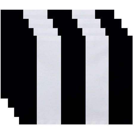 Simply Daisy 18" x 14" Awning Stripe Stripe Print Placemats, Set of 4