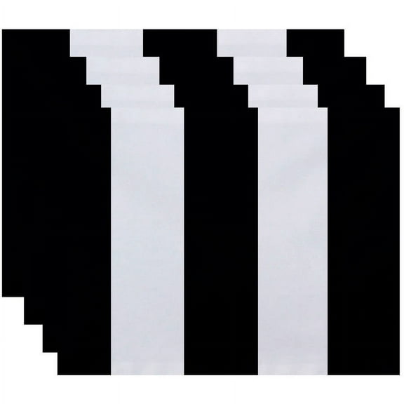 Simply Daisy 18" x 14" Awning Stripe Stripe Print Placemats, Set of 4