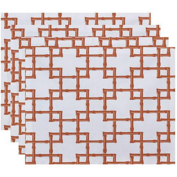 Simply Daisy 18" x 14" Bamboo 2 Geometric Print Placemat