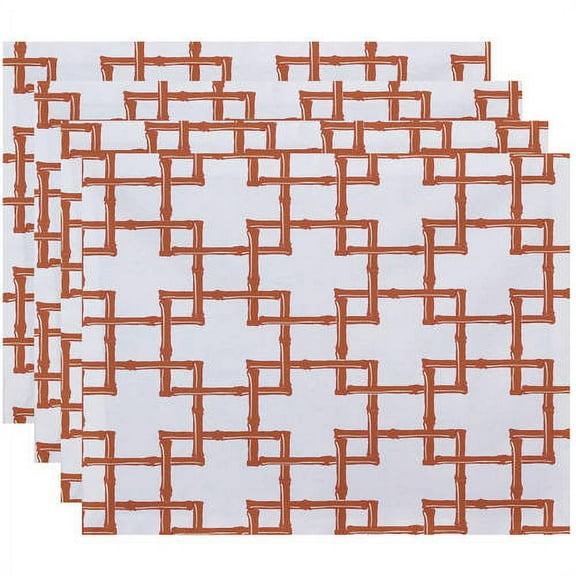 Simply Daisy 18" x 14" Bamboo 2 Geometric Print Placemat