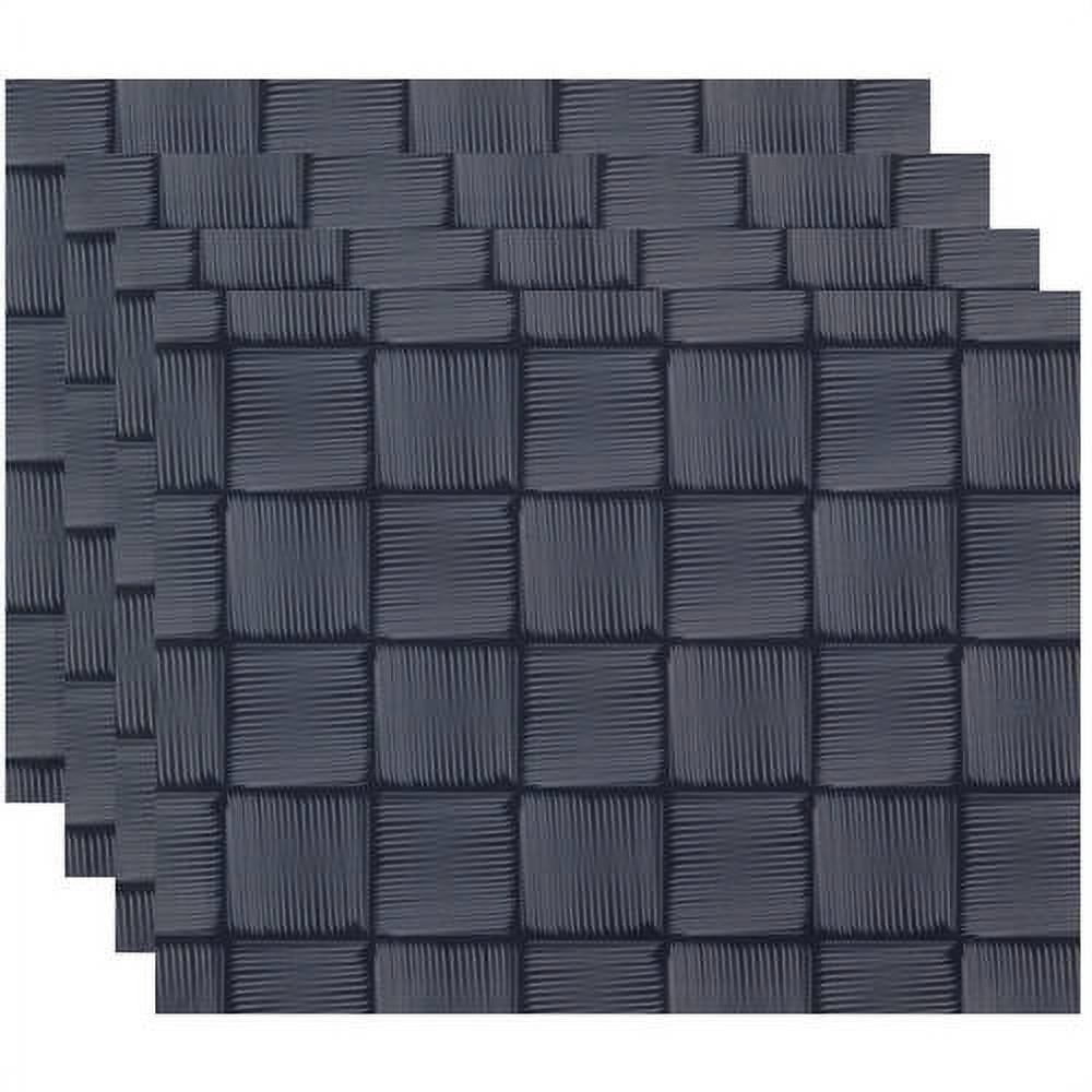 Simply Daisy 18" x 14" Basketweave Geometric Print Placemat