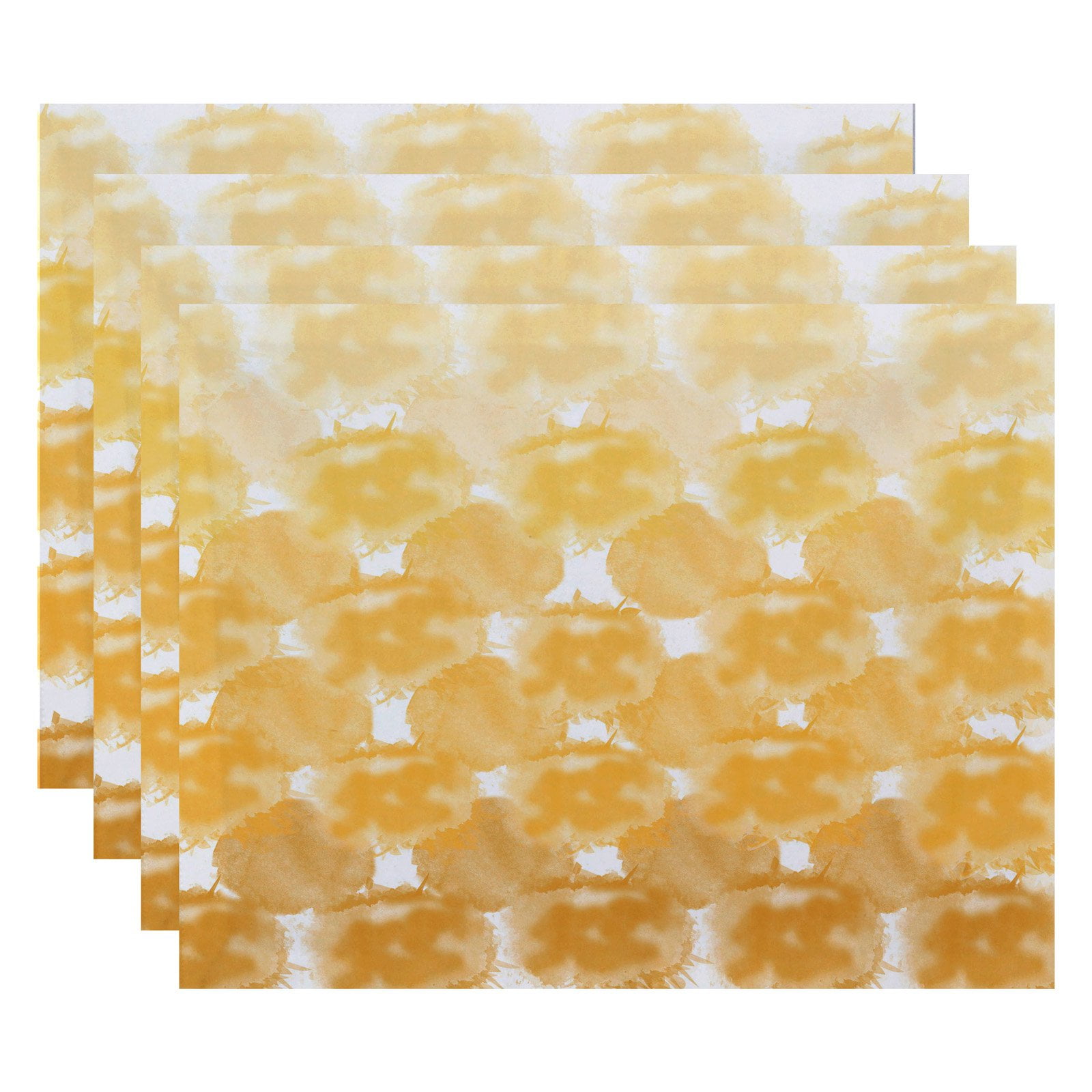 Simply Daisy 18" x 14" Beach Clouds Geometric Print Placemat, Set of 4