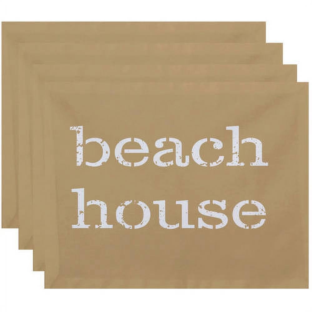 Simply Daisy 18" x 14" Beach House Word Print Placemat