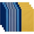 thumbnail image 1 of Simply Daisy 18" x 14" Beach Shack Stripe Print Placemat, Set of 4, 1 of 4