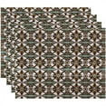 thumbnail image 1 of Simply Daisy 18" x 14" Beach Tile Geometric Print Placemat, Set of 4, 1 of 4